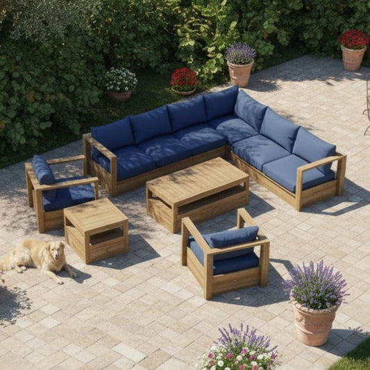 Anderson Teak Copacabana 7 pieces Modular Deep Seating Set Set-153