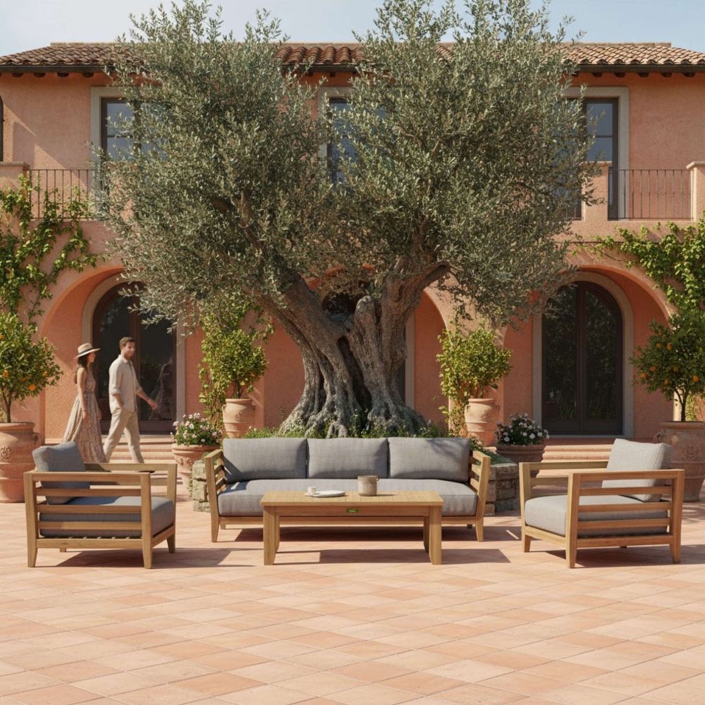 Anderson Teak Cordoba 4-Piece Teak Deep Seating Set
