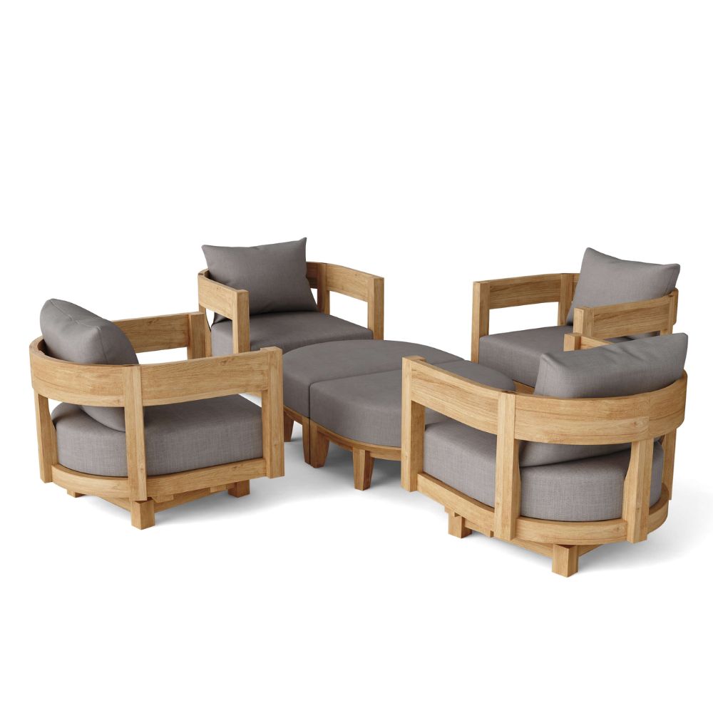 Anderson Teak Coronado 6 Pieces Deep Seating Set Set-174
