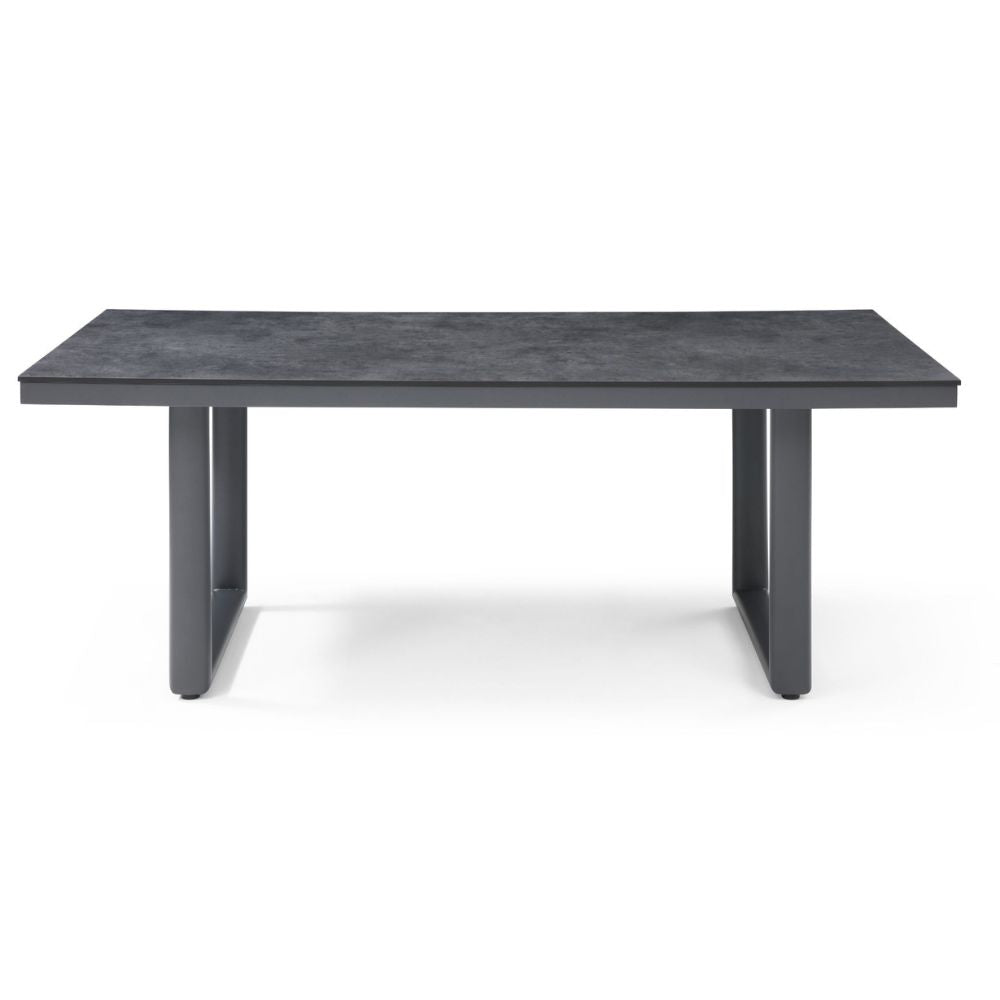 front Doris Dark Grey Table-Top Dining Table goldstardining.com