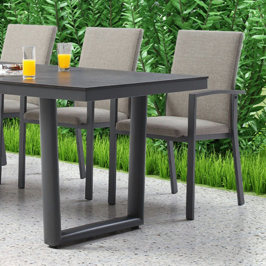 Whiteline Doris Outdoor Dining Armchair DAC1836-GRY