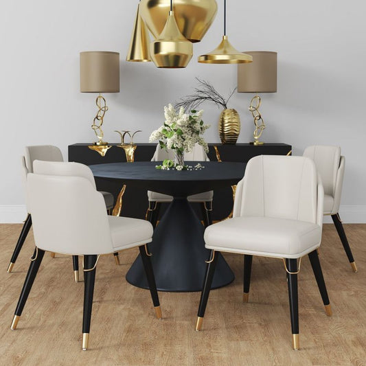 Manhattan Comfort Estelle Faux Leather Dining Chair (Set of 2)