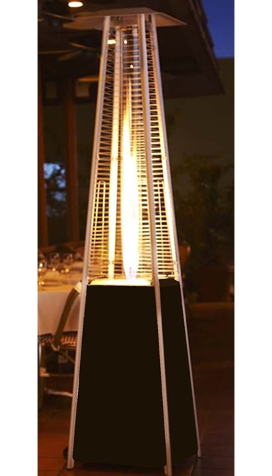 Az Patio Residential Hammered Bronze Glass Tube Patio Heater-40000 Btus HLDS01-GTHG