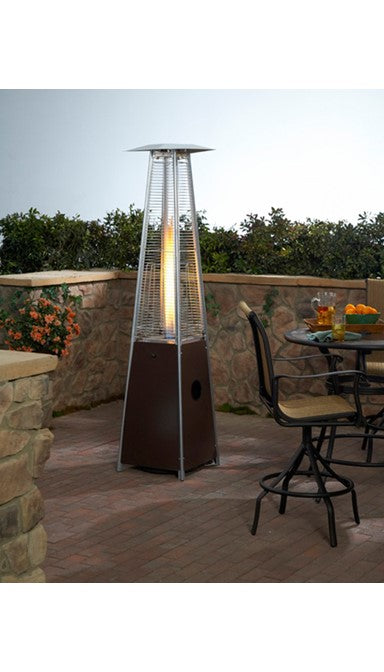 Az Patio Residential Hammered Bronze Glass Tube Patio Heater-40000 Btus HLDS01-GTHG