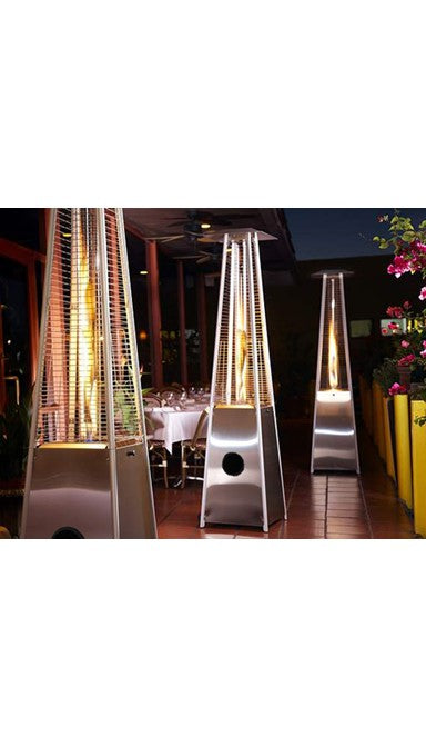 Az Patio Residential Stainless Steel Glass Tube Patio Heater-40000 Btus HLDS01-GTSS