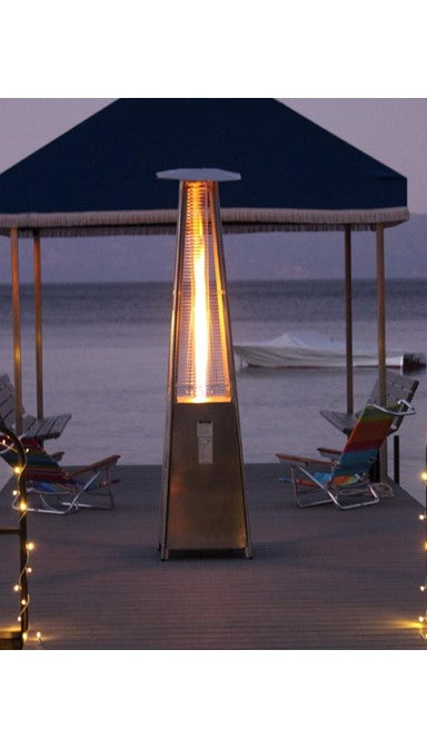 Az Patio Residential Stainless Steel Glass Tube Patio Heater-40000 Btus HLDS01-GTSS