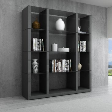 J&M Cloud Wall Unit in Grey High Gloss 177031-G