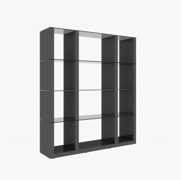 J&M Cloud Wall Unit in Grey High Gloss 177031-G