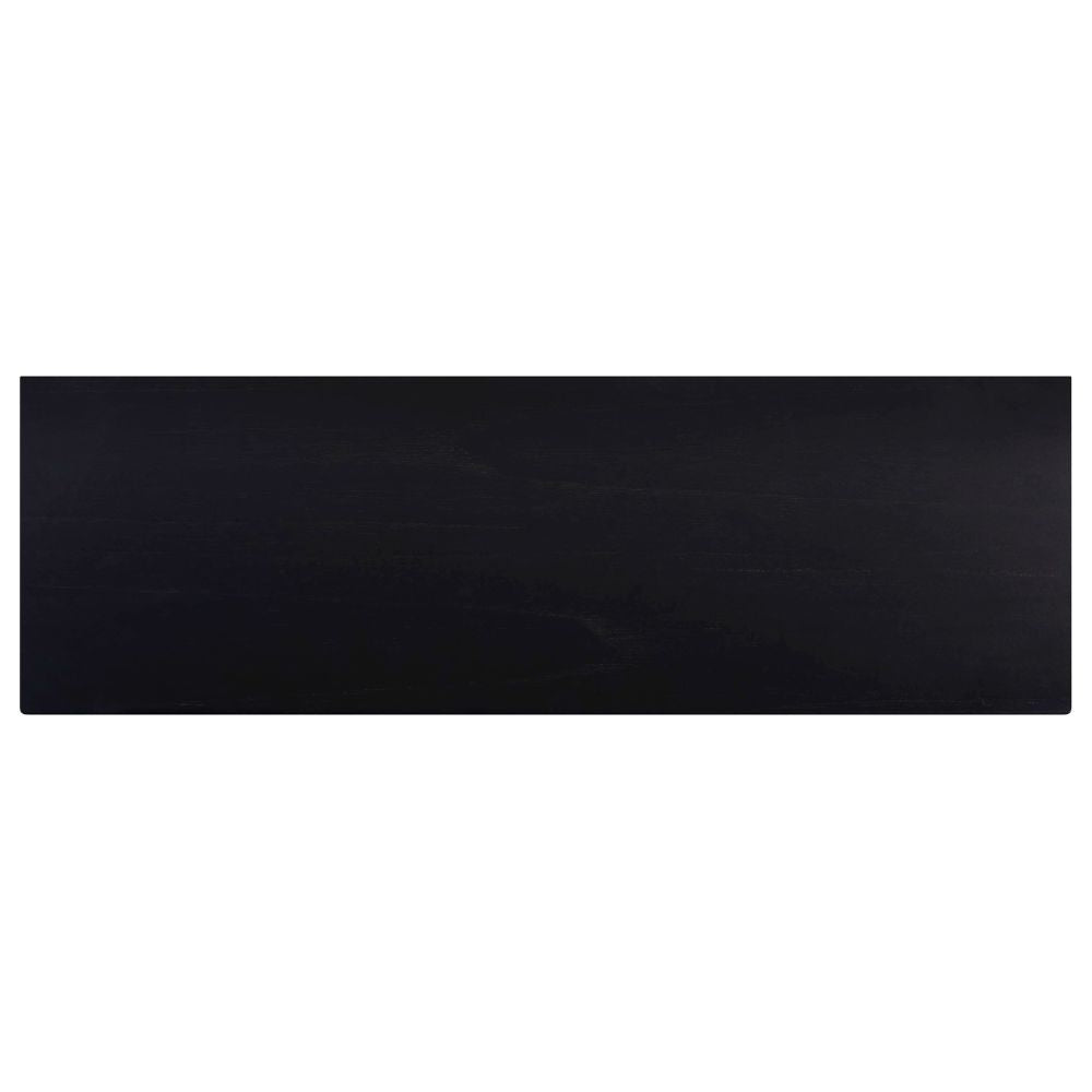 top black Halmstad 63" Natural Wood Sideboard, goldstardining.com
