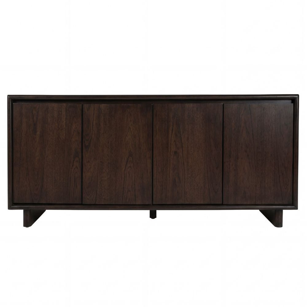 front brown Halmstad 63" Natural Wood Sideboard, goldstardining.com