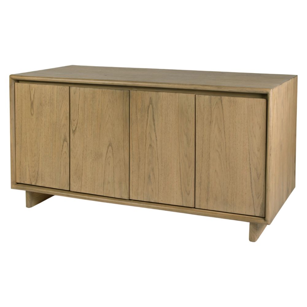 light brown Halmstad 63" Natural Wood Sideboard, goldstardining.com