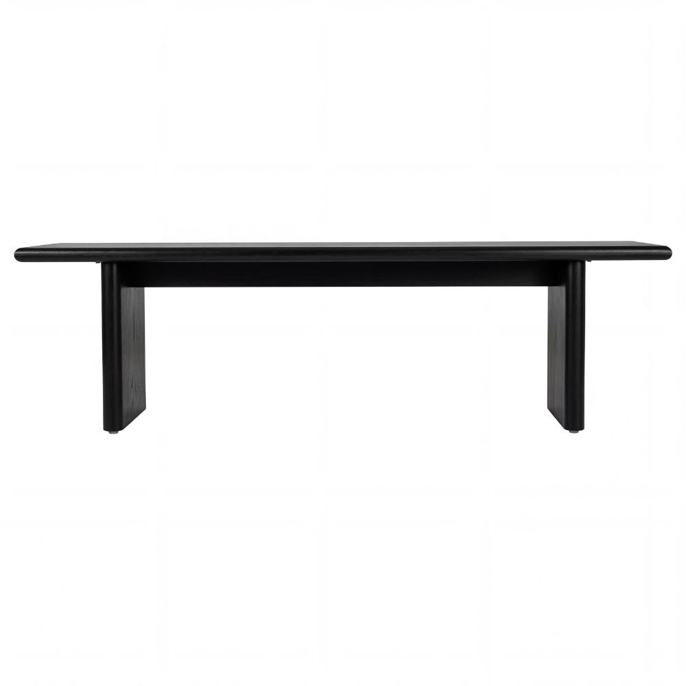 front black Halmstad Wood Dining Bench,goldstardining.com