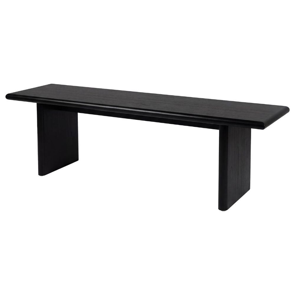 black Halmstad Wood Dining Bench,goldstardining.com