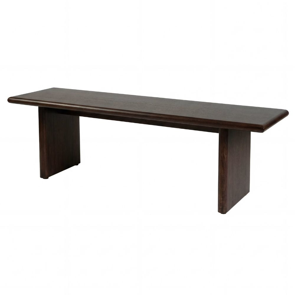 dark brown Halmstad Wood Dining Bench,goldstardining.com