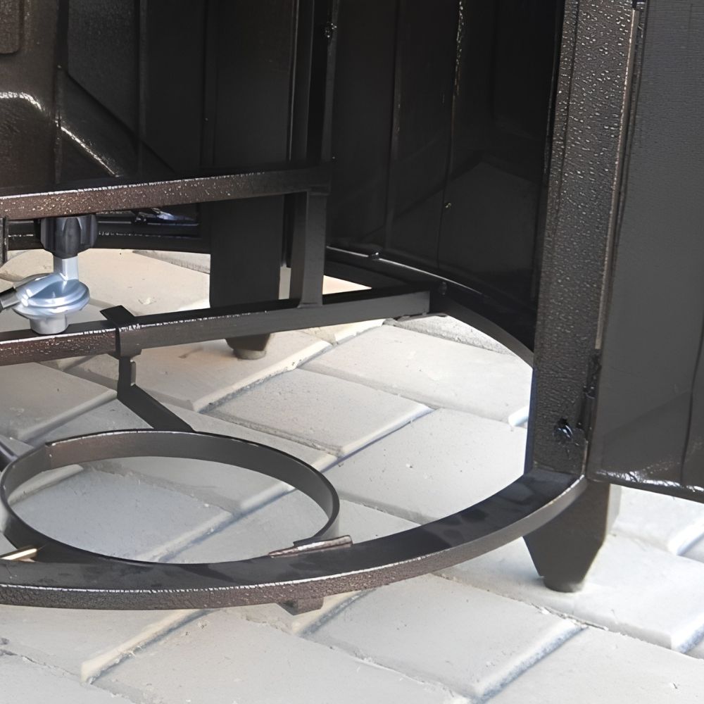 AZ Patio Hammered Bronze Hexagon Aluminum Fire Pit Table