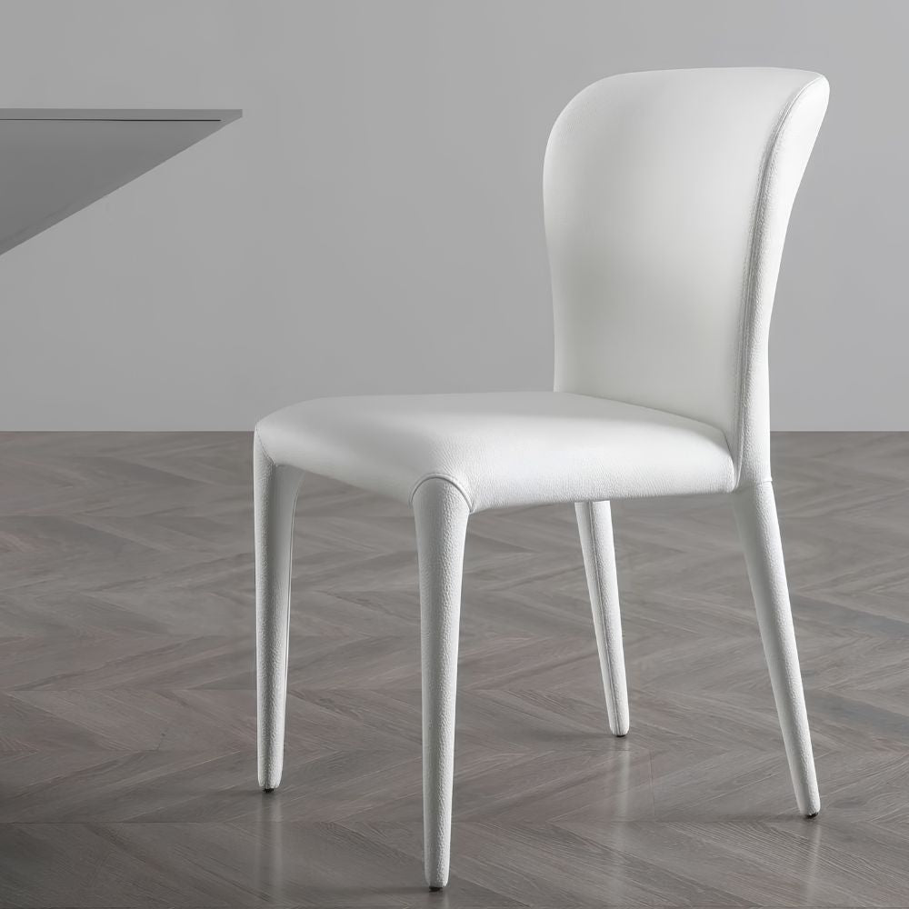 Whiteline Hazel Faux Leather Covered Seat Dining Chair
