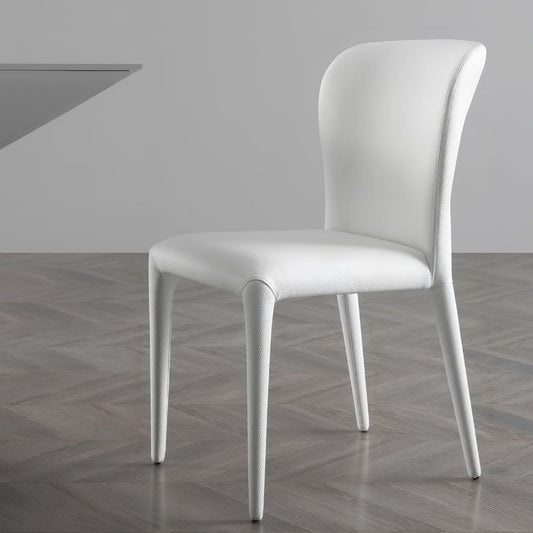 Whiteline Hazel Faux Leather Covered Seat Dining Chair