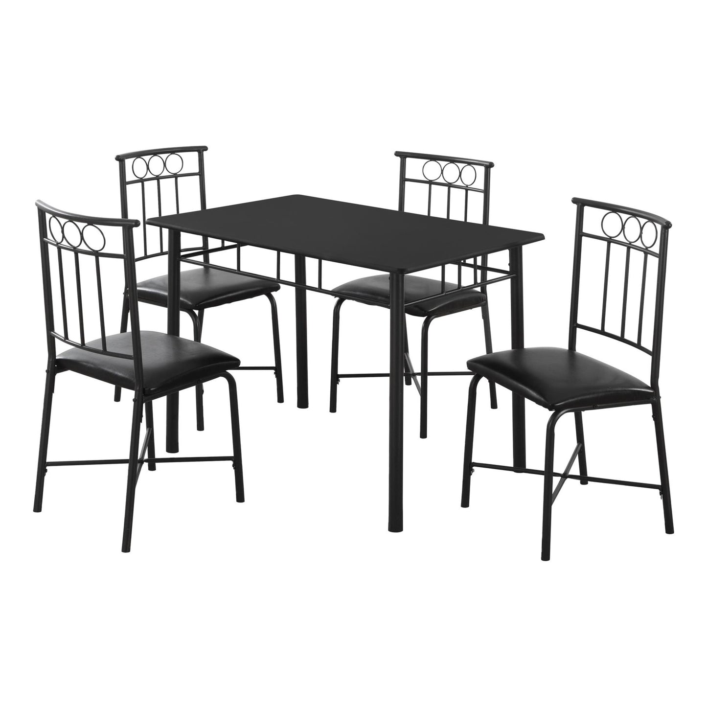 Monarch Specialties Dining Table Set, 5pcs Set, 40" Rectangular I 1018