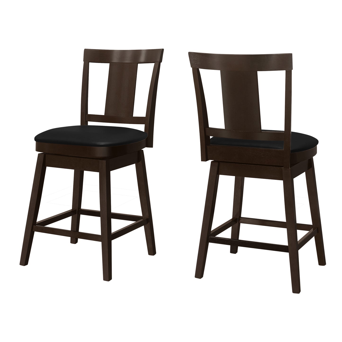 Monarch Specialties Bar Stool, Set Of 2, Swivel, Counter Height I 1231