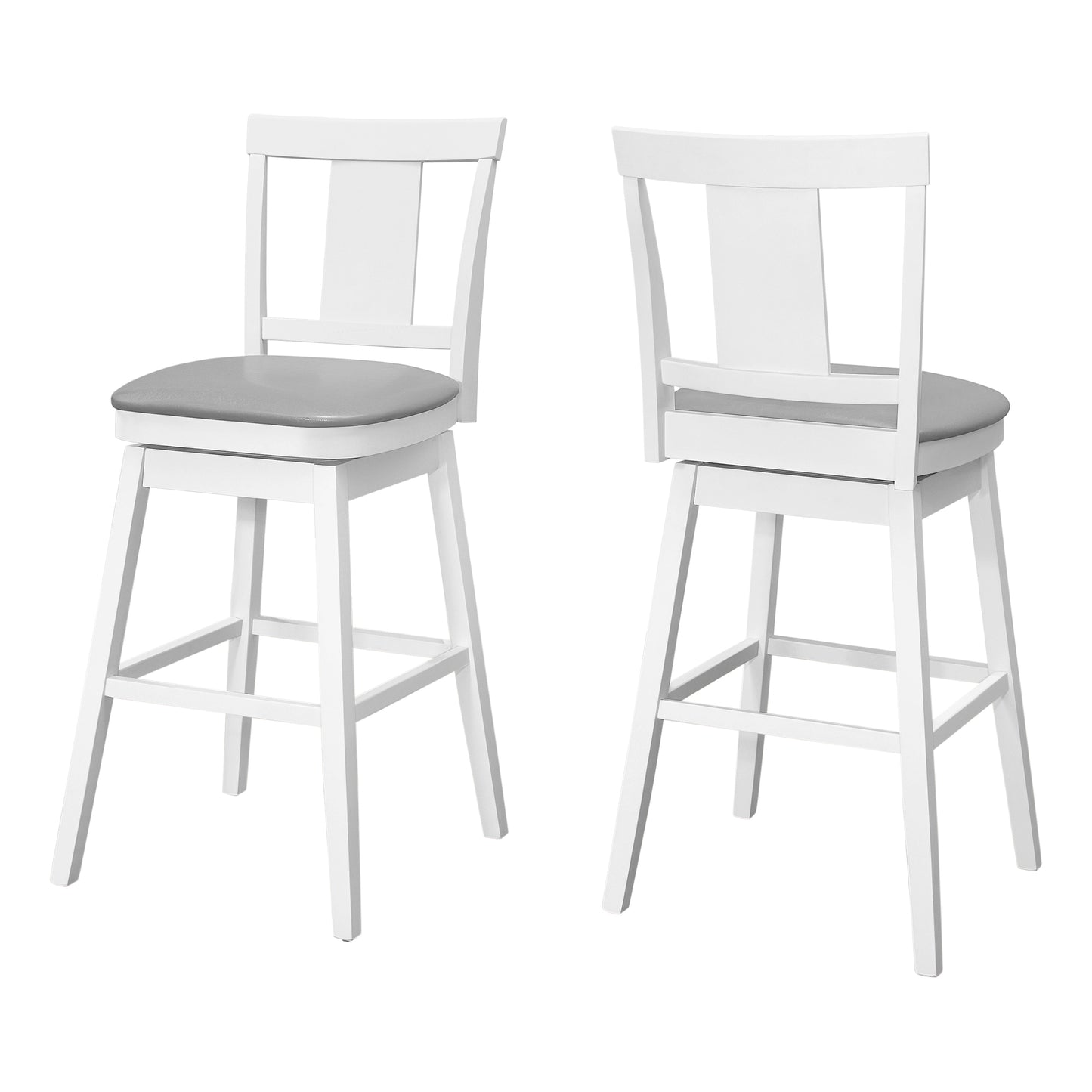 Monarch Specialties Bar Stool, Set Of 2, Swivel, Bar Height I 1232