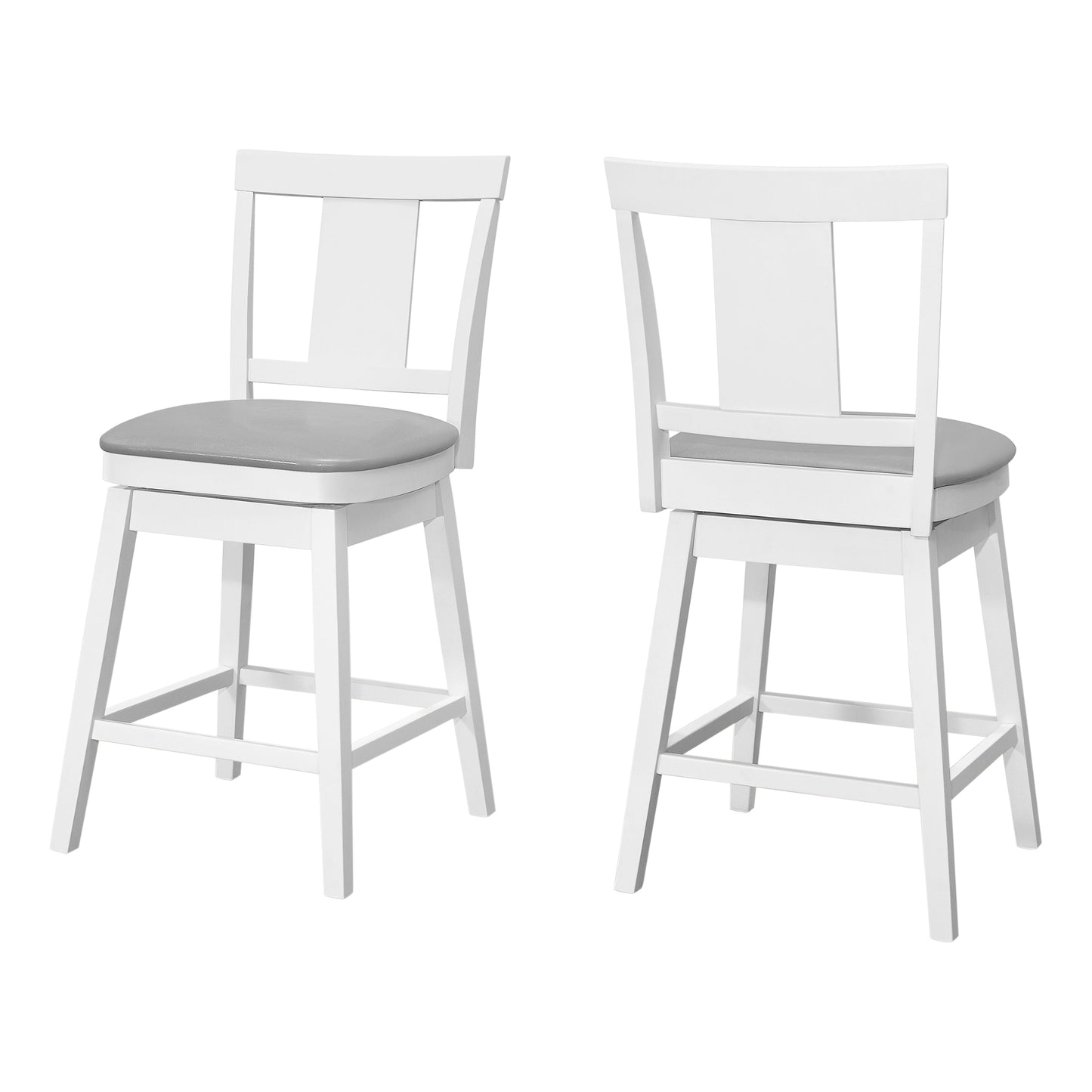 Monarch Specialties Bar Stool, Set Of 2, Swivel, Counter Height I 1233