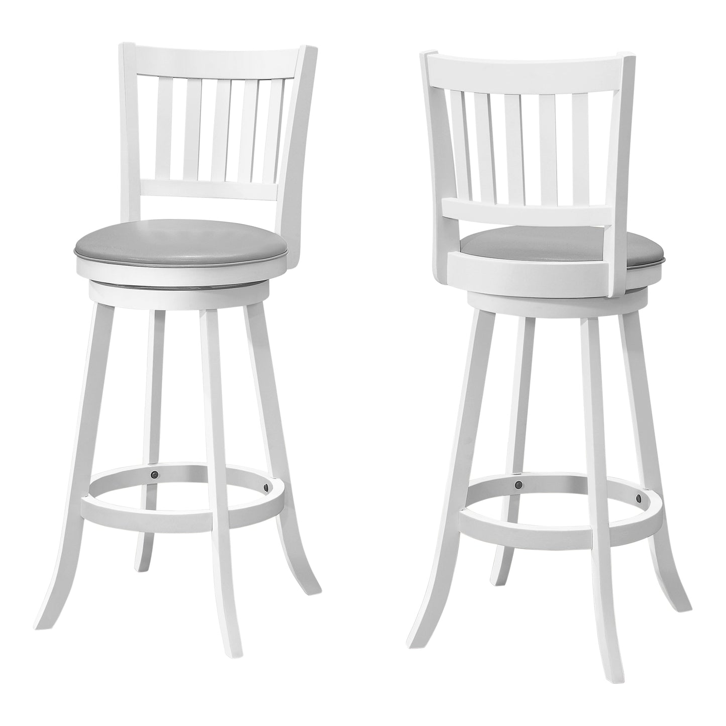 Monarch Specialties Bar Stool, Set Of 2, Swivel, Bar Height I 1238