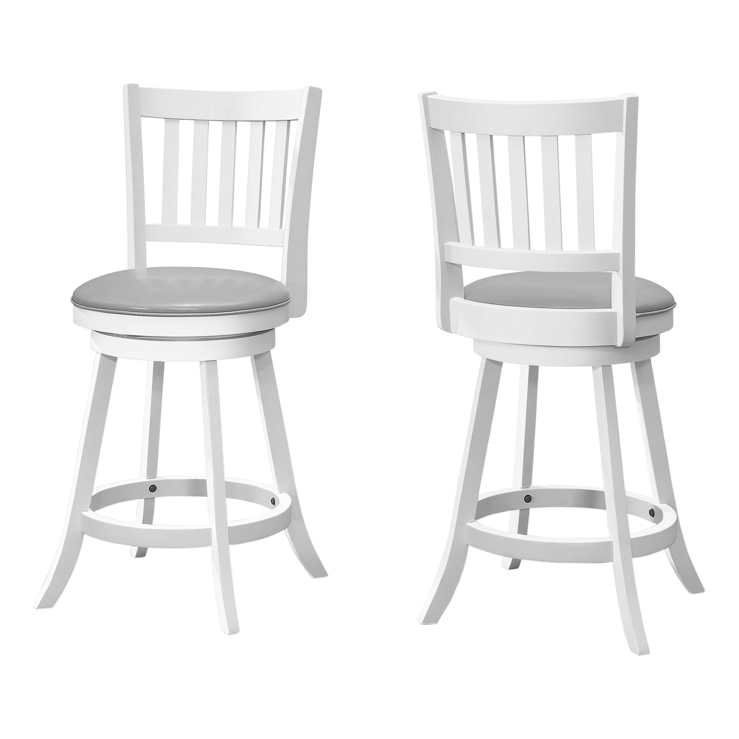 Monarch Specialties Bar Stool, Set Of 2, Swivel, Counter Height I 1239