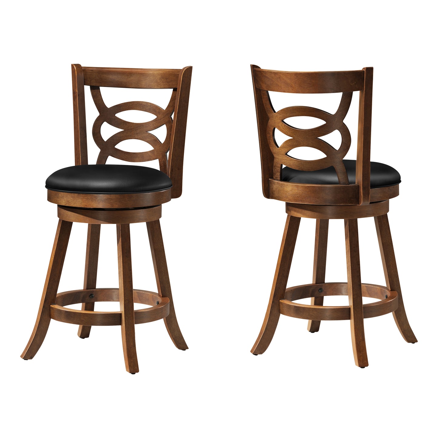 Monarch Specialties Bar Stool, Set Of 2, Swivel, Counter Height I 1252