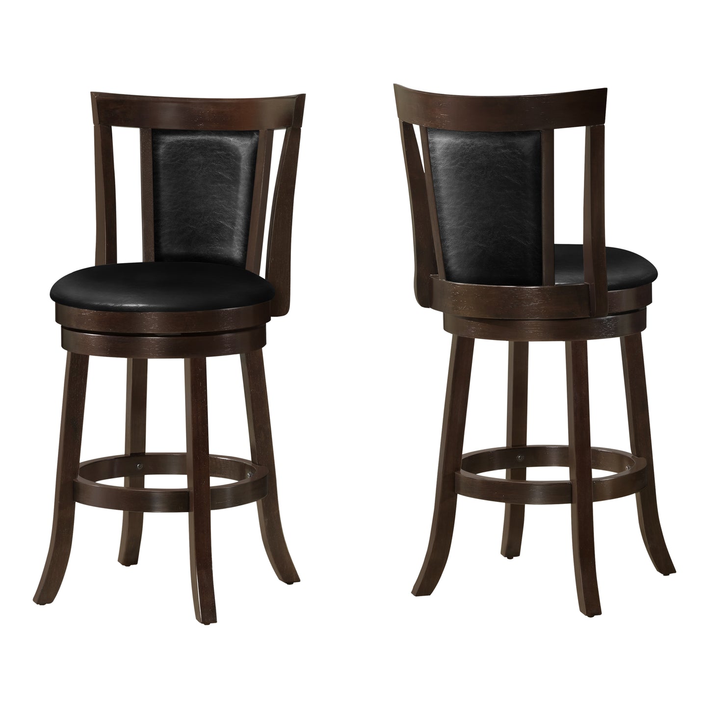 Monarch Specialties Bar Stool, Set Of 2, Swivel, Counter Height I 1288