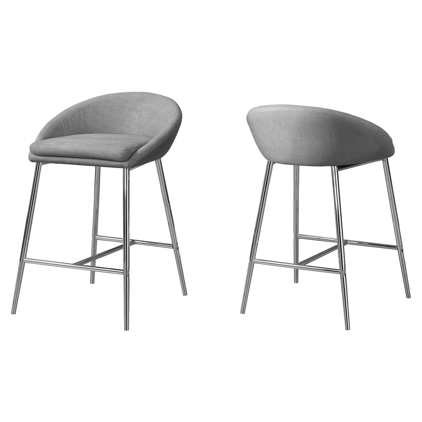 Monarch Specialties Bar Stool, Set Of 2, Counter Height I 2298