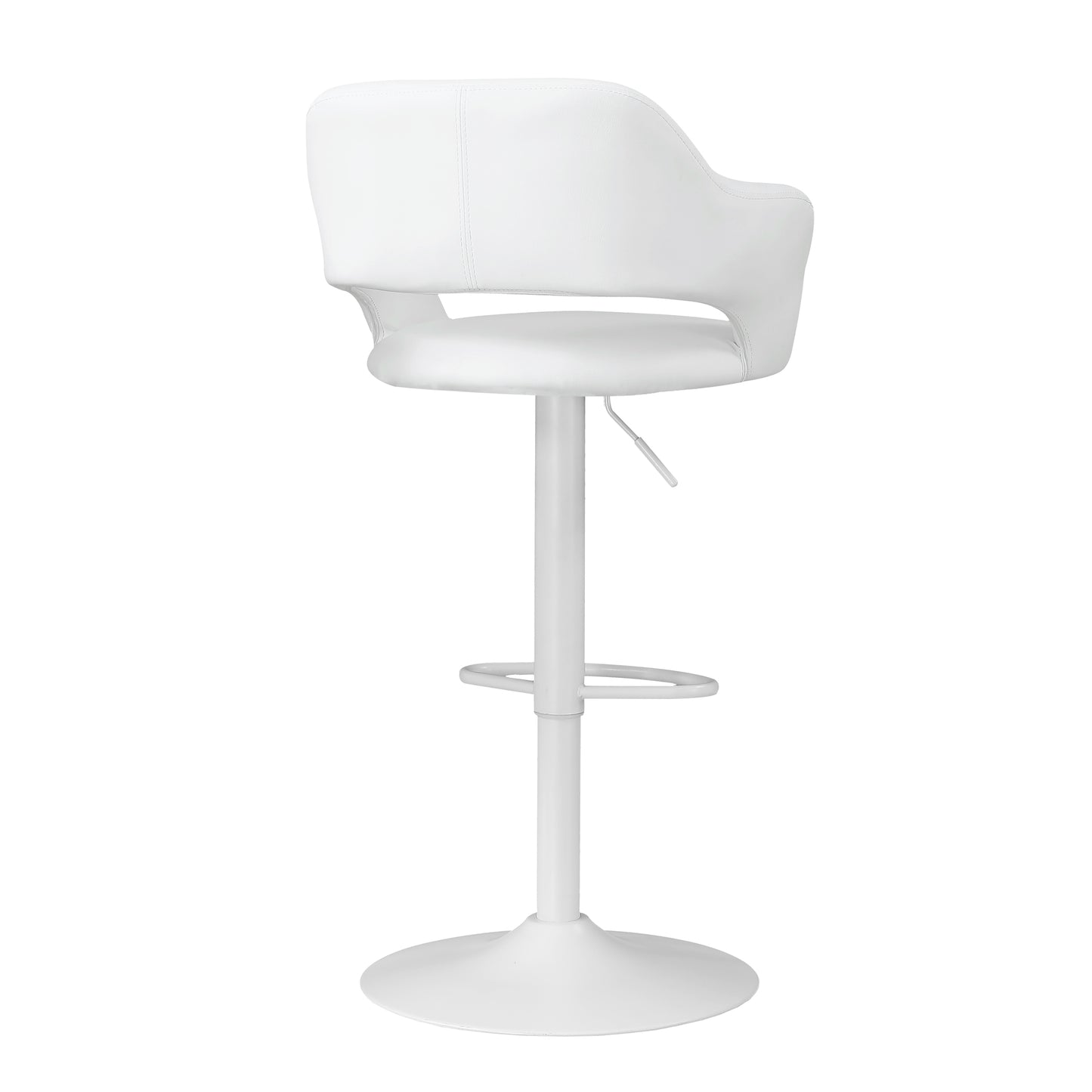 Monarch Specialties Bar Stool, Swivel, Bar Height White I 2382