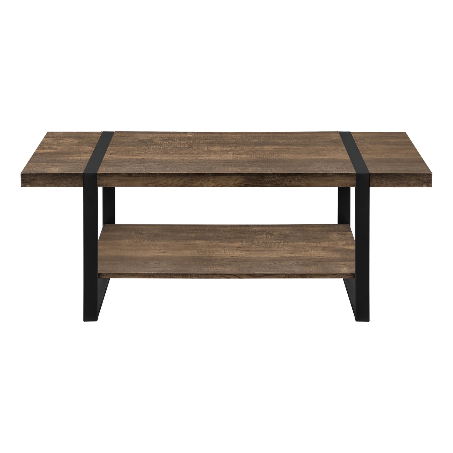 Monarch Specialties Coffee Table, Rectangular 48"L Brown, Black I 2850