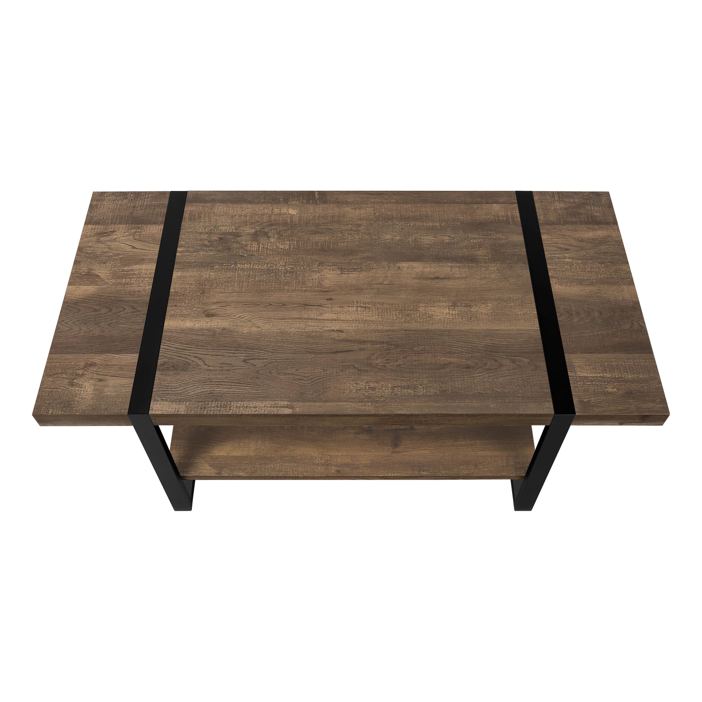 Monarch Specialties Coffee Table, Rectangular 48"L Brown, Black I 2850