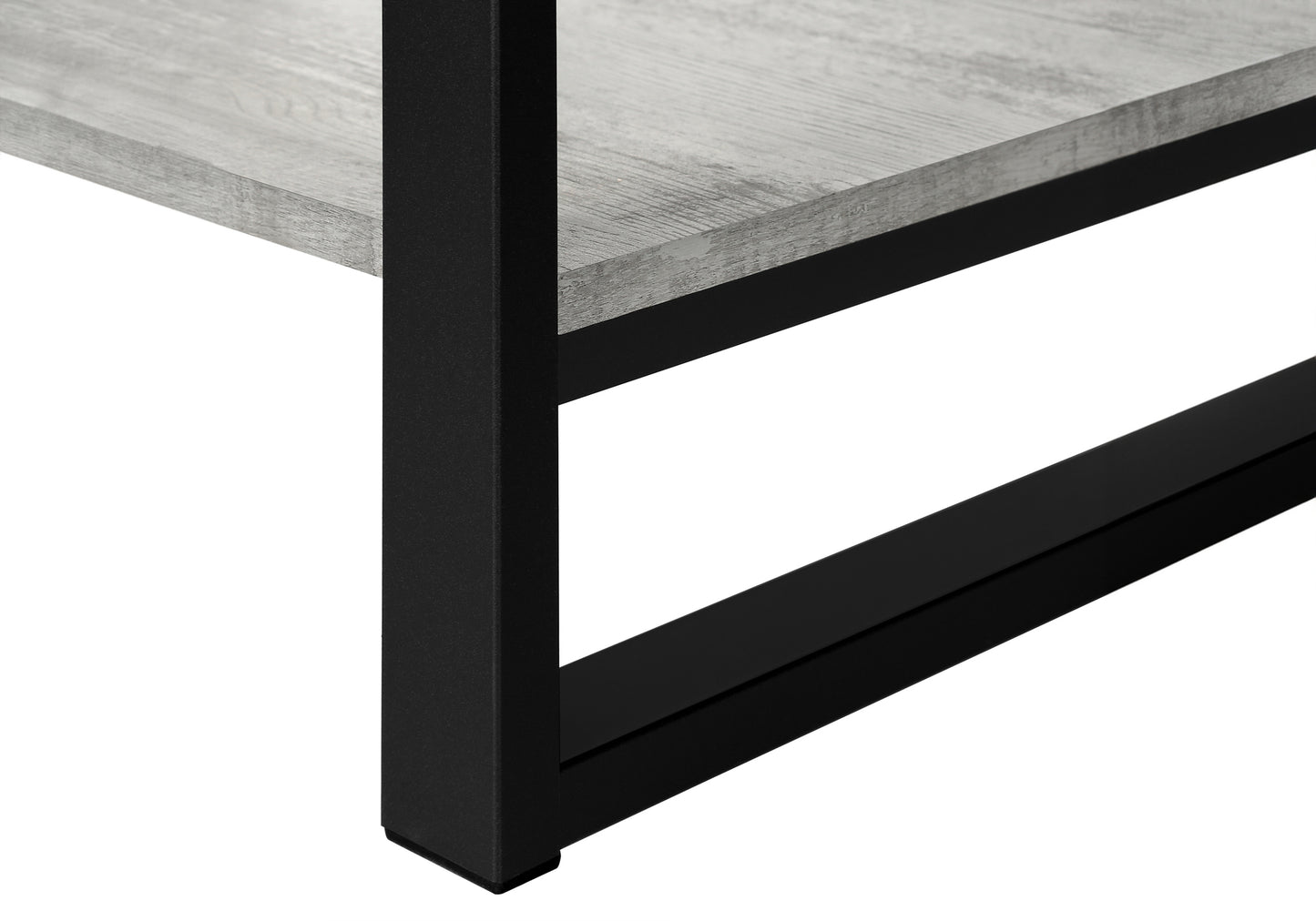 Monarch Specialties Coffee Table, Rectangular, 48"L, Grey, Black I 2855