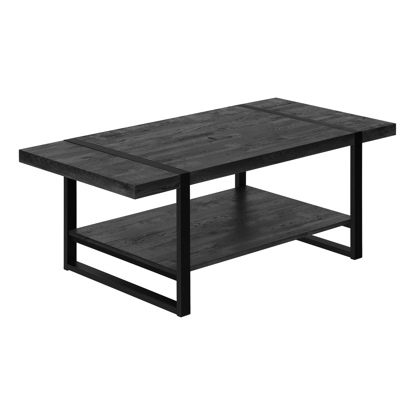 Monarch Specialties Coffee Table, Rectangular, 48"L, Black I 2860