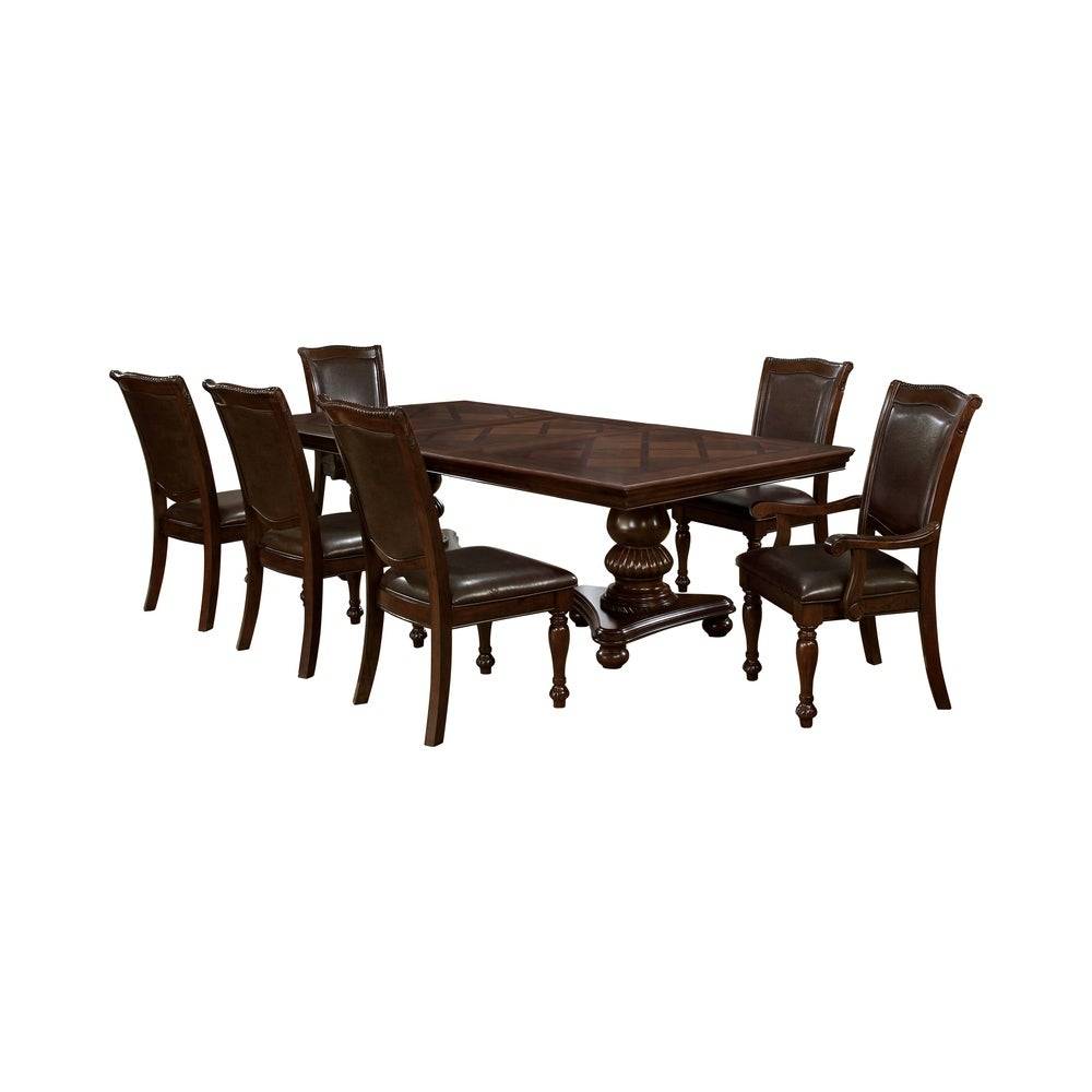 Furniture of America Jill Traditional 24-Inch Leaf Dining Table IDF-3350T