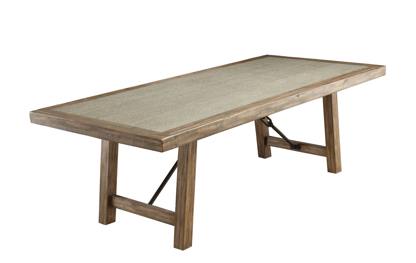 Furniture of America Chloe Industrial Rectangular Dining Table IDF-3562T