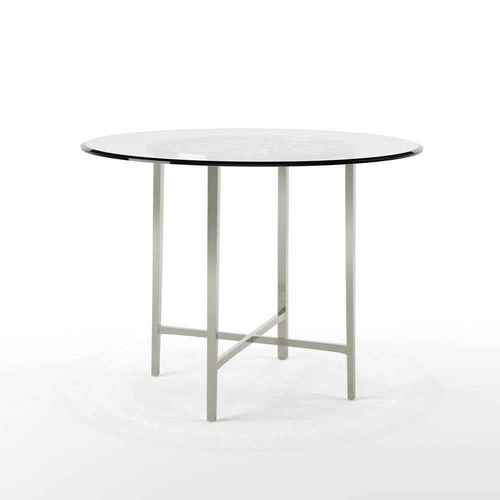 Furniture of America Villio Contemporary Glass Top Counter Height Table IDF-3743PT