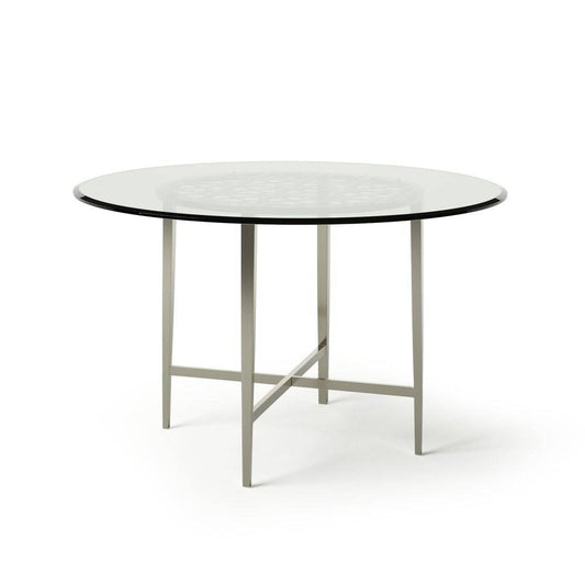 Furniture of America Villio Contemporary Glass Top Dining Table IDF-3743T