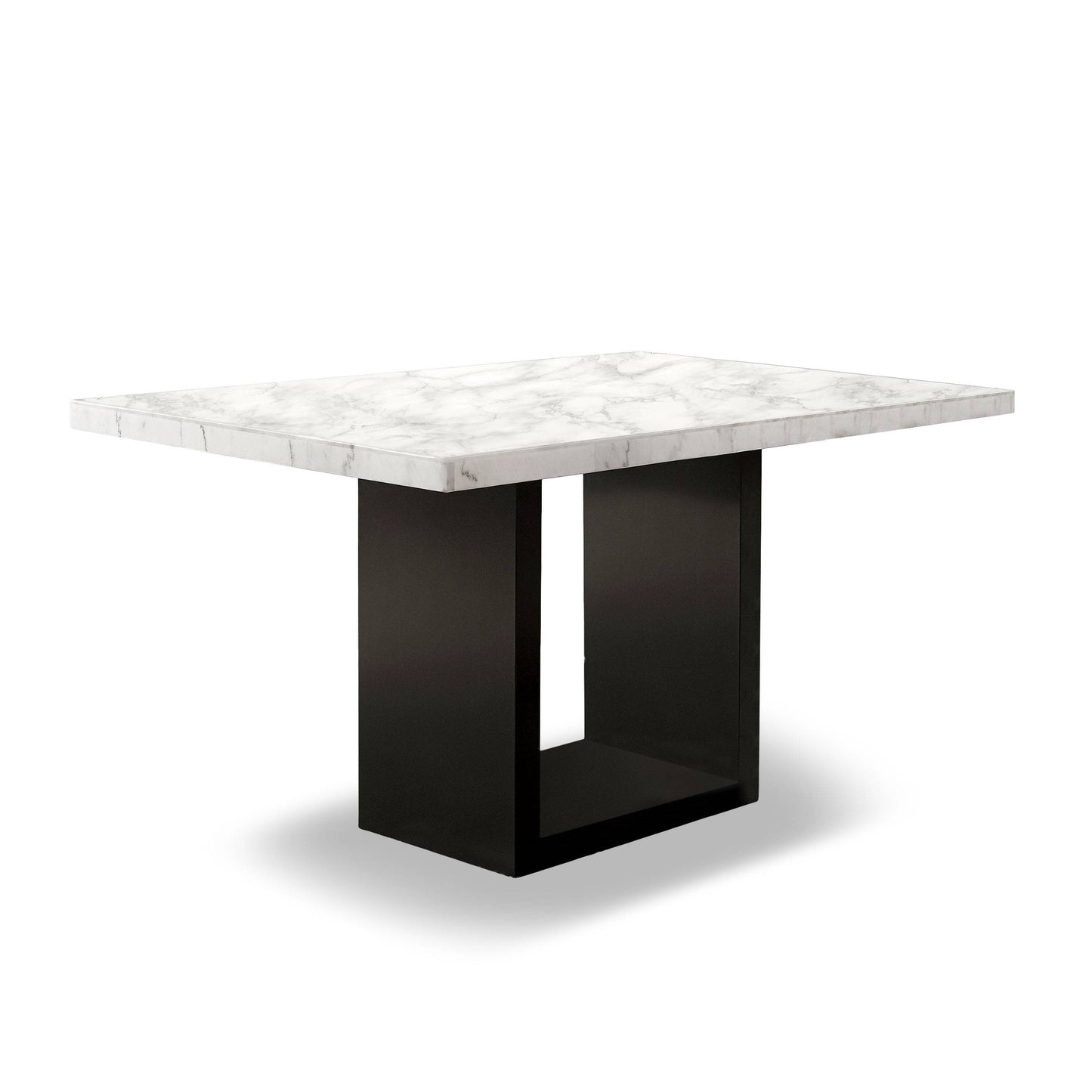 Furniture of America Southwind Faux Marble Top Counter Height Dining Table IDF-3744PT