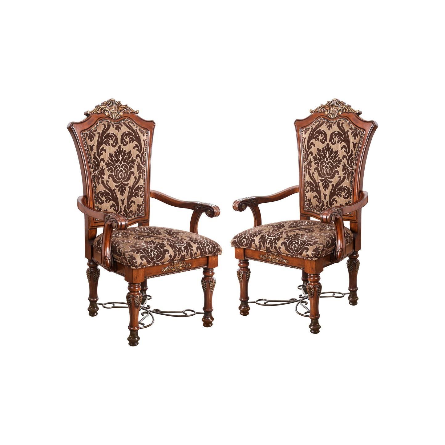 Furniture of America Kalena Traditional Wood Side Chairs (Set of 2) IDF-3788SC