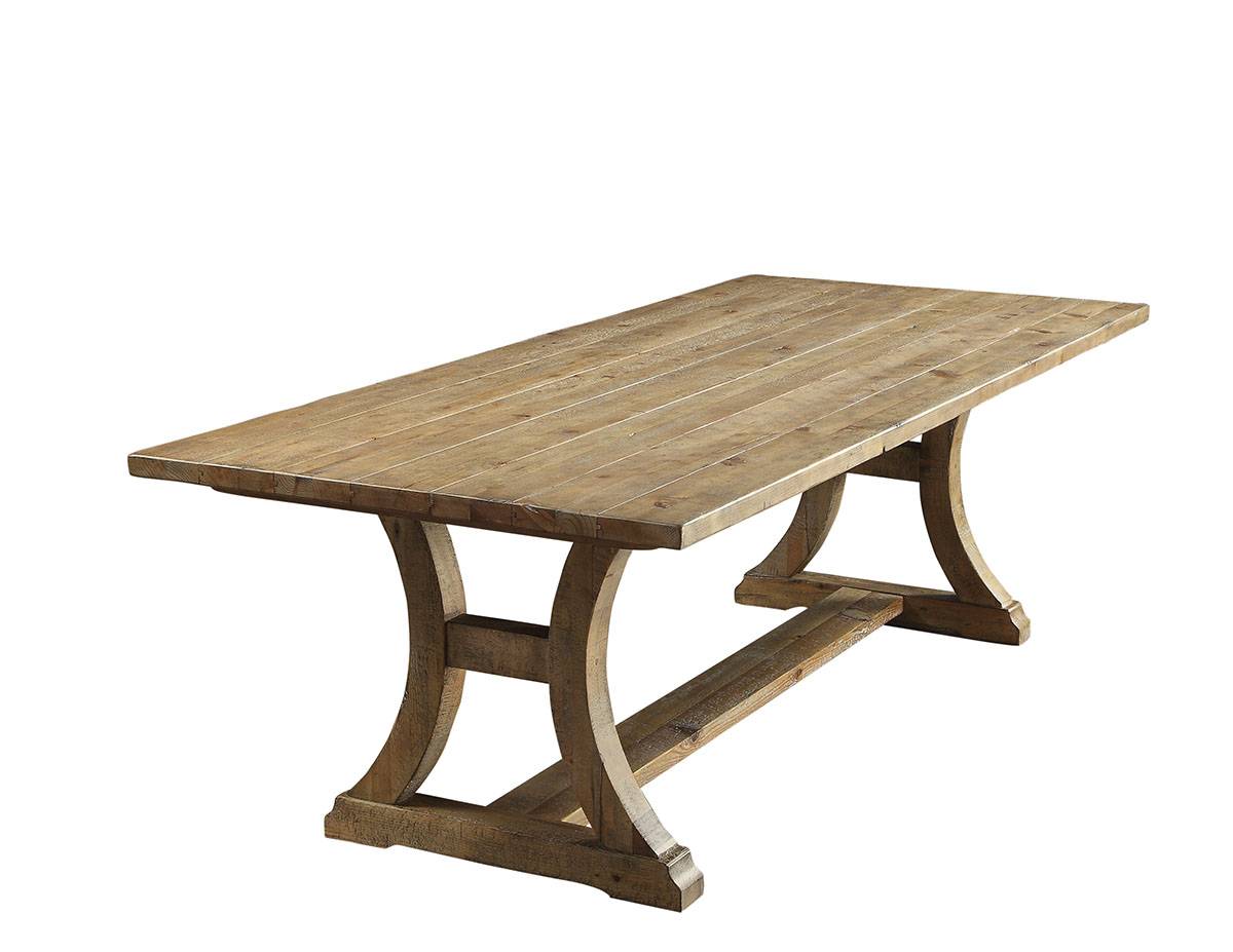 Furniture of America Lyon Cottage Plank Top Dining Table IDF-3829T