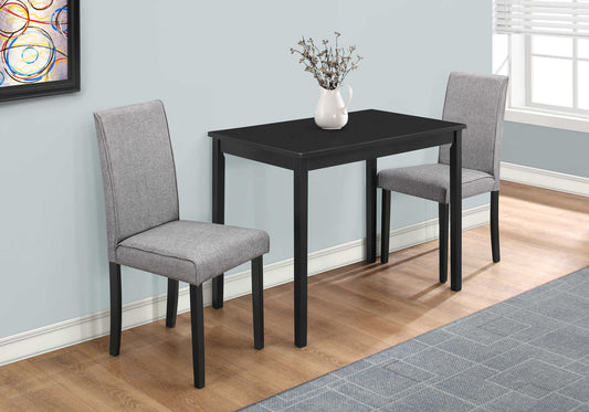 Monarch Specialties Dining Table Set, 3pcs Set, Small, 39" Rectangular I 1016