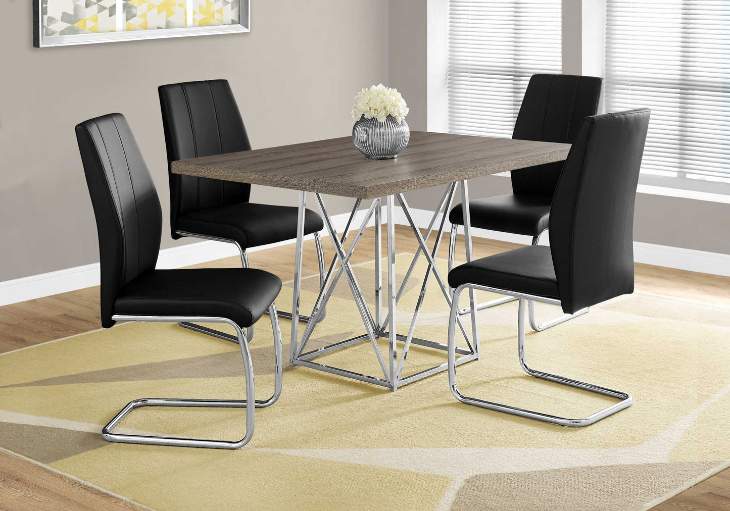 Monarch Specialties Dining Table, 48" Rectangular I 1057