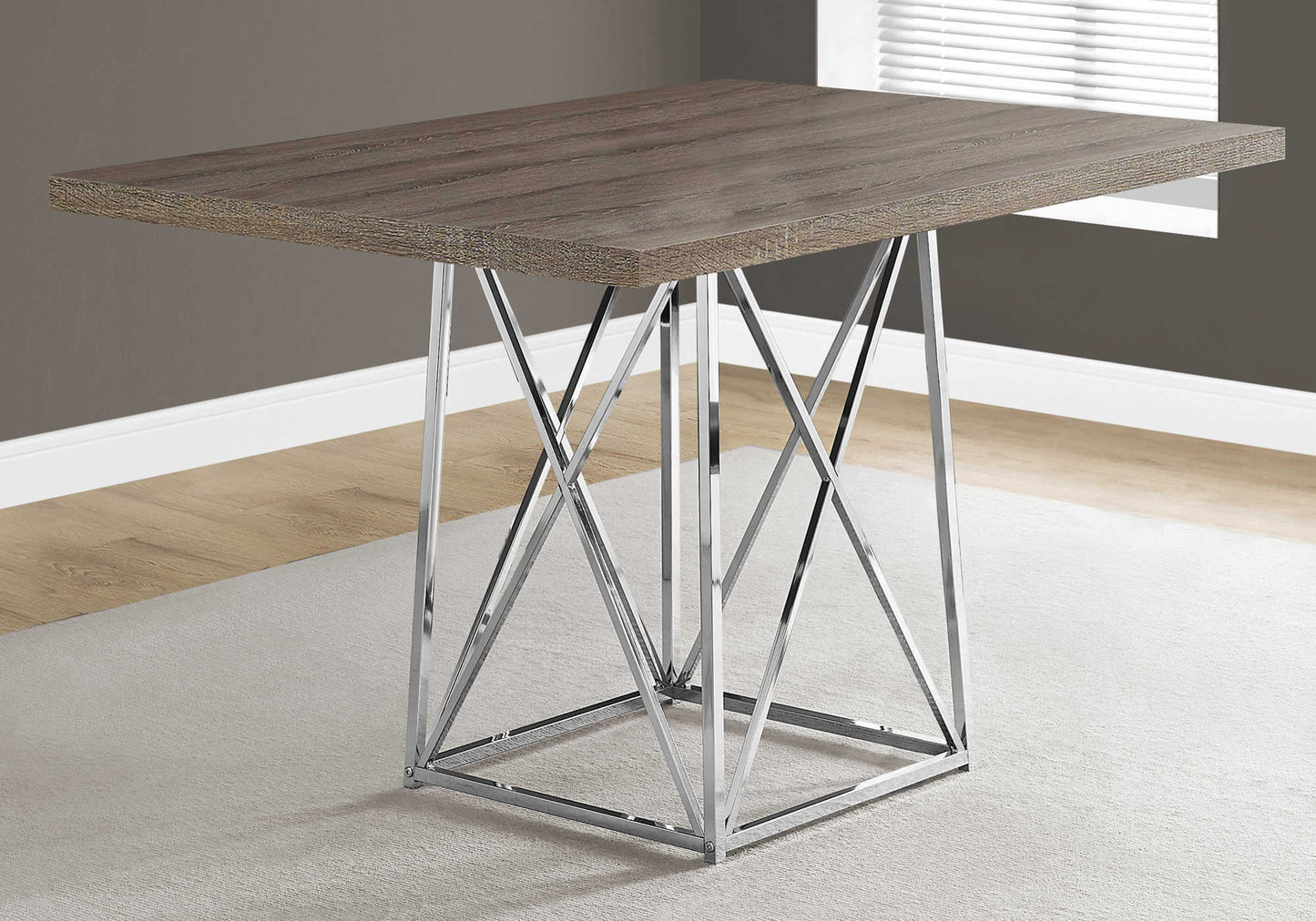 Monarch Specialties Dining Table, 48" Rectangular I 1057