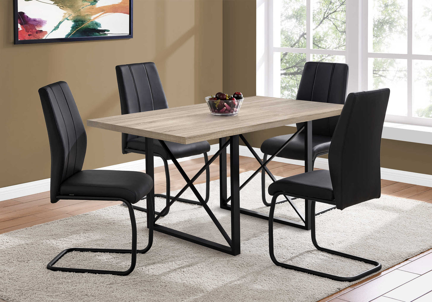 Monarch Specialties Dining Table, 60" Rectangular I 1100