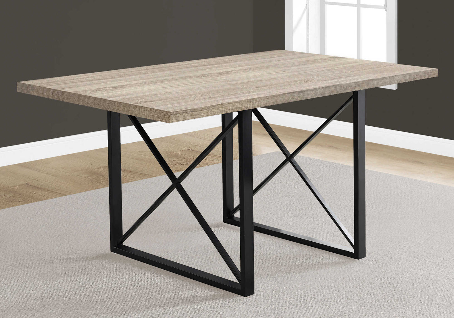 Monarch Specialties Dining Table, 60" Rectangular I 1100