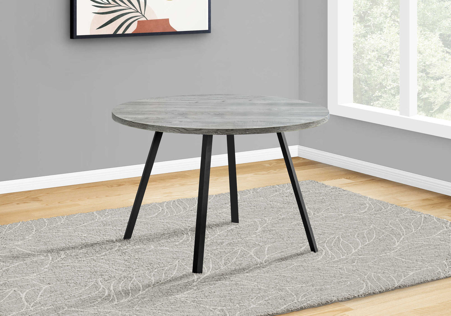 Monarch Specialties Dining Table, 48" Round, Small