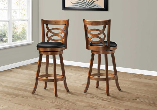 Monarch Specialties Bar Stool, Set Of 2, Swivel, Bar Height  I 1251