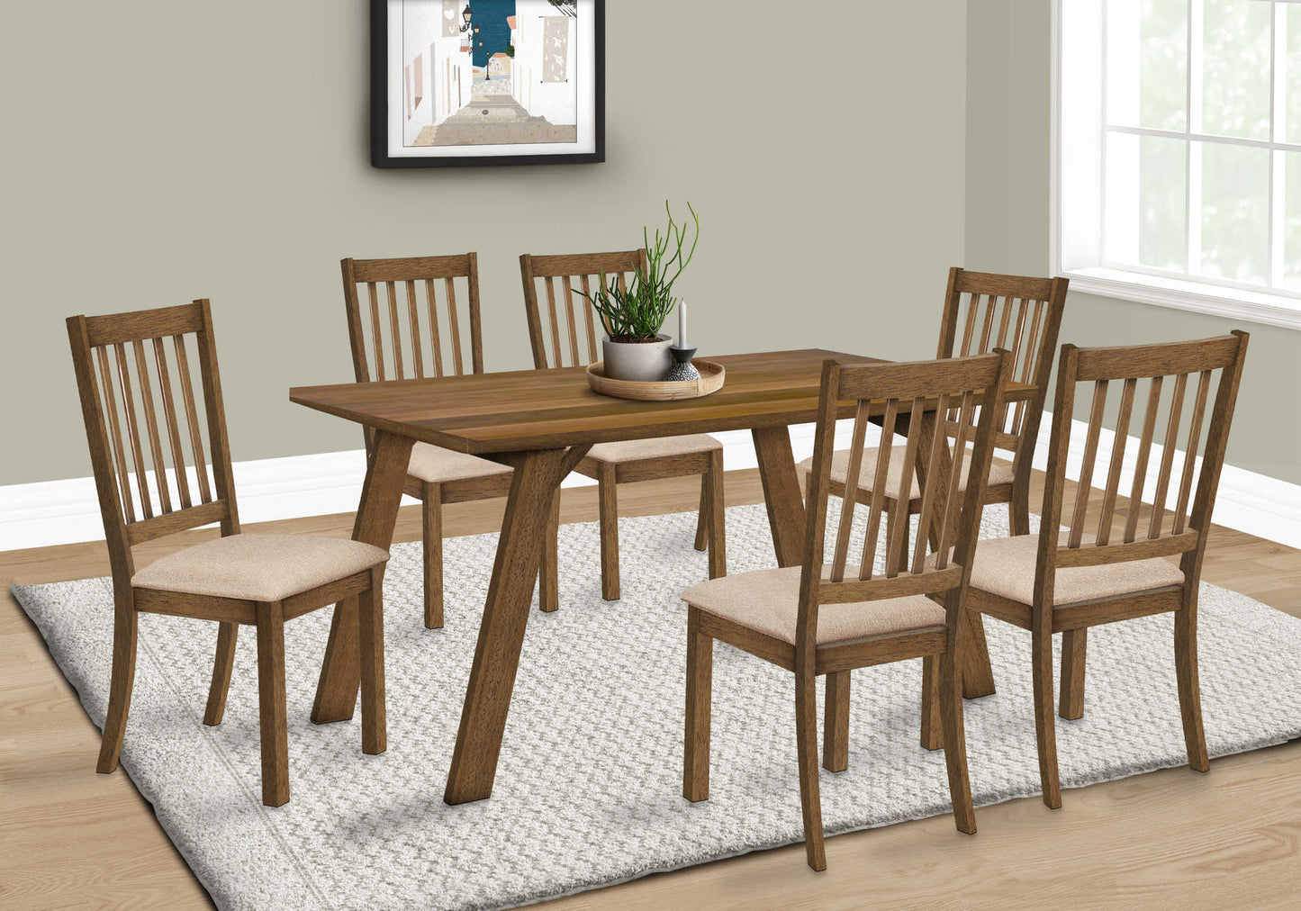 Monarch Specialties Dining Table, 60" Rectangular I 1315